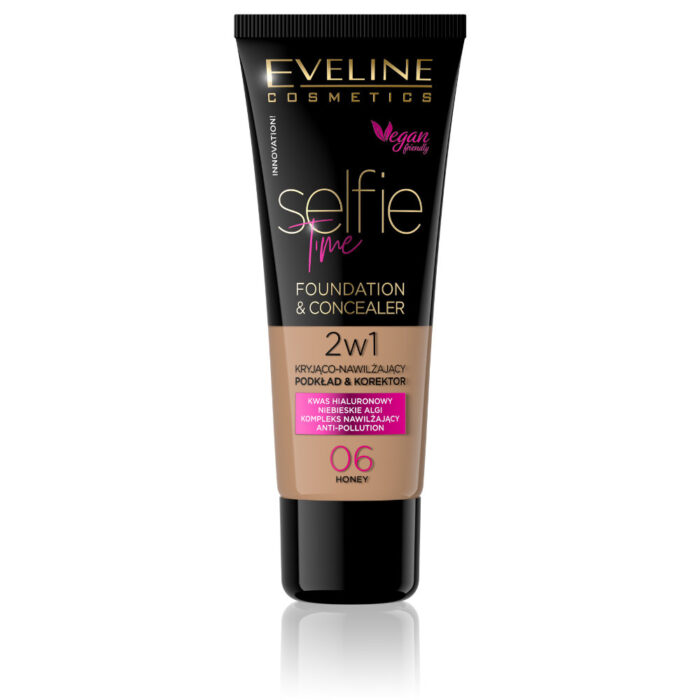 EV Selfie Time Foundation & Concealer 06 Honey 30ml