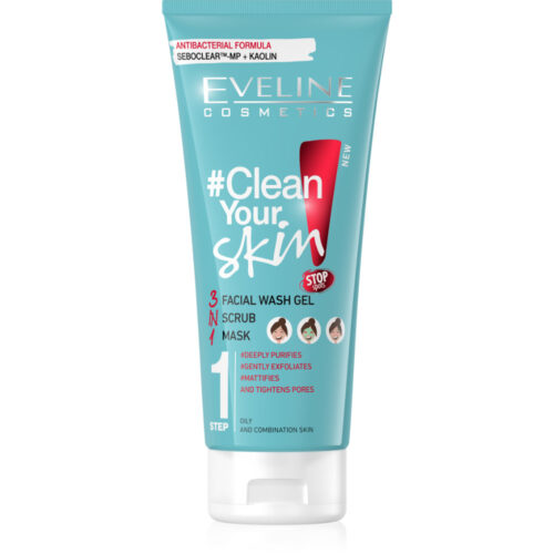 EV Clean Your Skin Facial Wash Gel+ Scrub Mask 200 ml