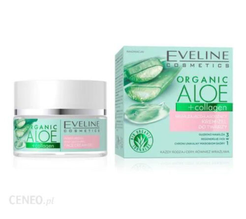 EV Organic Aloe+Collagen Moist.& Soothing Face Cream-Gel 50ml