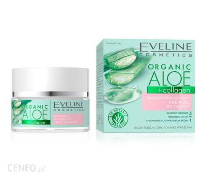 EV Organic Aloe+Collagen Moist.& Soothing Face Cream-Gel 50ml