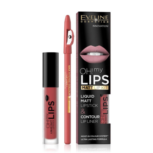 EV OH My Lips Lips Liquid Matt Lipstick&Lip Liner Nº15