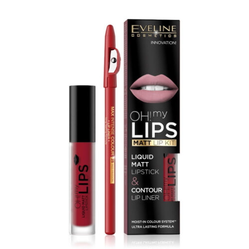 EV OH My Lips Lips Liquid Matt Lipstick&Lip Liner Nº17