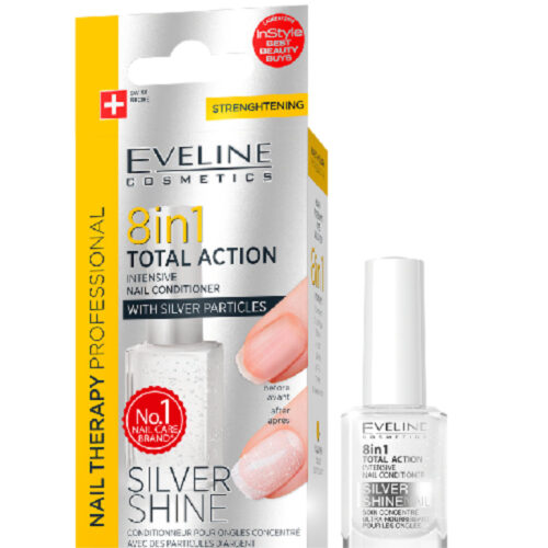 EV Nail Therapy Conditioner 8in1 Silver Shine 12ml