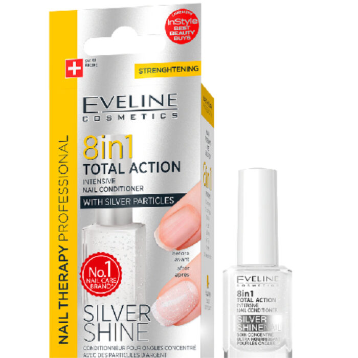 EV Nail Therapy Conditioner 8in1 Silver Shine 12ml