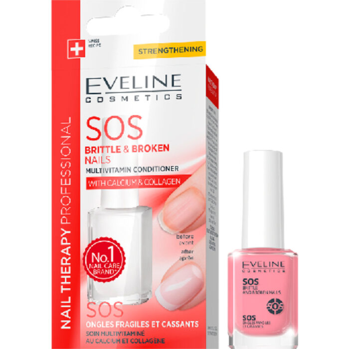 EV Nail Therapy Professional SOS Britltle and Broken Nails 12ml